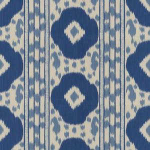 Brunschwig & Fils Varkala Print Fabric / Navy/Sky
