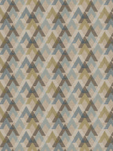 Load image into Gallery viewer, 4 Colors Embroidered Geometric Drapery Fabric Green Gray Blue