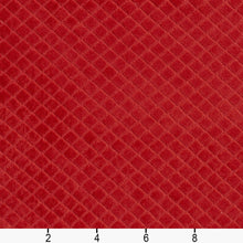 Load image into Gallery viewer, Essentials Upholstery Velvet Diamond Fabric / Red