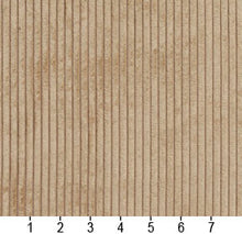Load image into Gallery viewer, Essentials Velvet Stripe Taupe Beige Upholstery Fabric