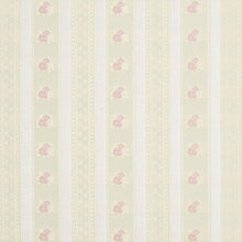 Load image into Gallery viewer, Essentials Victorian Floral Upholstery Drapery Fabric Ivory / Rose Stripe