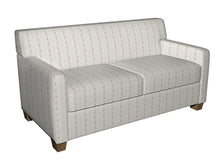 Load image into Gallery viewer, Essentials Victorian Floral Upholstery Drapery Fabric White / Coral Stripe