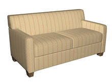 Load image into Gallery viewer, Essentials Victorian Floral Upholstery Drapery Fabric Yellow / Gold Stripe