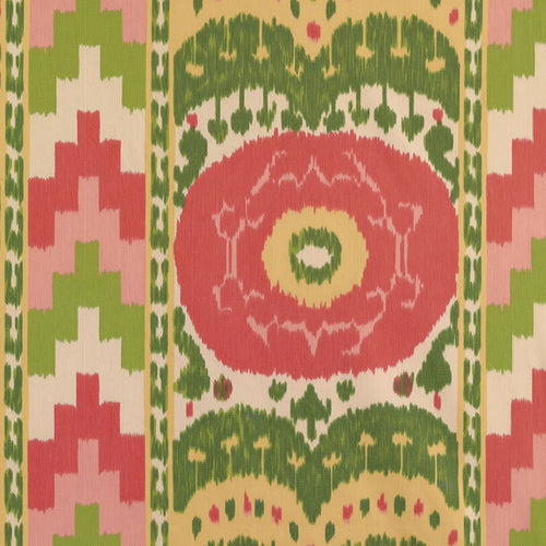 SCHUMACHER SAMARKAND IKAT II FABRIC / WATERMELON