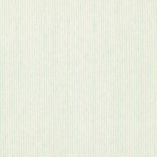 Load image into Gallery viewer, SCHUMACHER WESLEY TICKING STRIPE FABRIC / AQUA