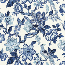 Load image into Gallery viewer, SCHUMACHER HUNTINGTON GARDENS FABRIC / BLEU MARINE