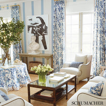 Load image into Gallery viewer, SCHUMACHER HUNTINGTON GARDENS FABRIC / BLEU MARINE