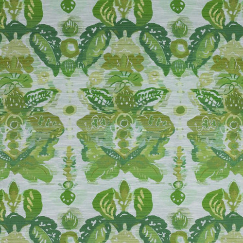 Waterscape Damask Modern Green Upholstery Fabric