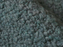 Load image into Gallery viewer, Designer Steel Blue Wool Blend Italian Boucle Upholstery Fabric