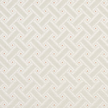 Load image into Gallery viewer, Essentials Upholstery Drapery Fabric White / Coral Lattice