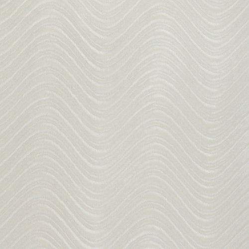 Essentials Velvet Upholstery Serpentine Stripes Fabric / White Swirl