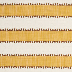 SCHUMACHER ISOLDE STRIPE FABRIC 76752 / YELLOW