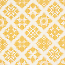 Load image into Gallery viewer, SCHUMACHER TRISTAN PATCHWORK FABRIC 76762 / YELLOW