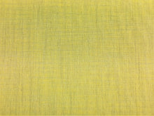 Load image into Gallery viewer, Yellow Gray Greige Basket Weave Linen Texture Water &amp; Stain Resistant Upholstery Fabric