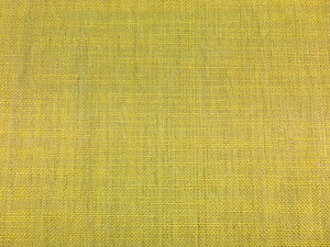 Yellow Gray Greige Basket Weave Linen Texture Water & Stain Resistant Upholstery Fabric