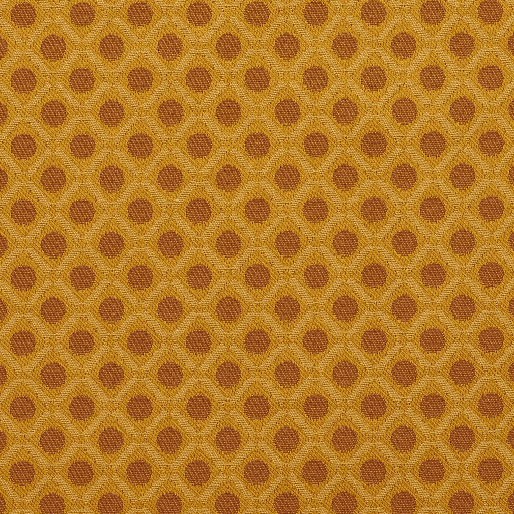 Essentials Yellow Gold Geometric Diamond Сircle Upholstery Fabric / Nugget