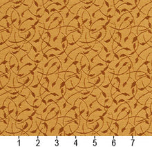 Load image into Gallery viewer, Essentials Heavy Duty Scotchgard Yellow Gold Leaf Branches Upholstery Fabric / Gold