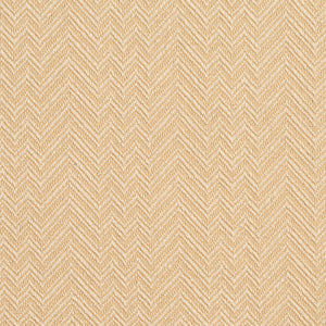 Essentials Crypton Yellow Ivory Chevron Geometric Upholstery Fabric / Straw
