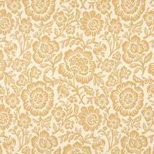 Load image into Gallery viewer, Essentials Floral Drapery Upholstery Fabric Yellow Ivory / Saffron Flora
