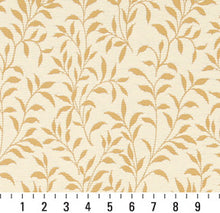 Load image into Gallery viewer, Essentials Floral Drapery Upholstery Fabric Yellow Ivory / Saffron Leaf