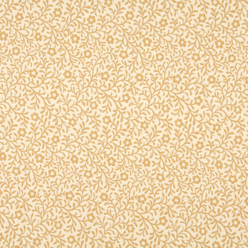 Essentials Floral Drapery Upholstery Fabric Yellow Ivory / Saffron Trellis