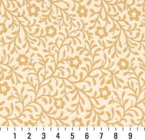Essentials Floral Drapery Upholstery Fabric Yellow Ivory / Saffron Trellis