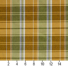 Load image into Gallery viewer, Essentials Yellow Lime White Checkered Upholstery Fabric / Spring Plaid