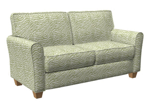 Essentials Heavy Duty Zebra Upholstery Drapery Fabric / Olive White
