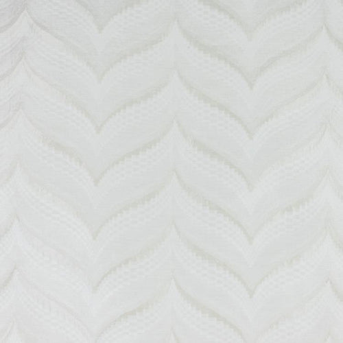 Zenith Ivory Geometric Textured Chevron Checkered Cotton Linen Drapery Fabric