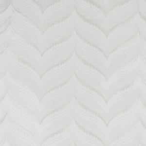 Zenith Ivory Geometric Textured Chevron Checkered Cotton Linen Drapery Fabric