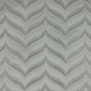 Zenith Silver Gray Geometric Textured Chevron Checkered Cotton Linen Drapery Fabric