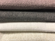Load image into Gallery viewer, Water &amp; Stain Resistant Heavy Duty Lavender Charcoal Gray Off White Ivory Mid Century Modern Heathered Tweed Upholstery Drapery Fabric FB-ATX