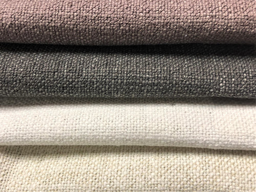 Water & Stain Resistant Heavy Duty Lavender Charcoal Gray Off White Ivory Mid Century Modern Heathered Tweed Upholstery Drapery Fabric FB-ATX
