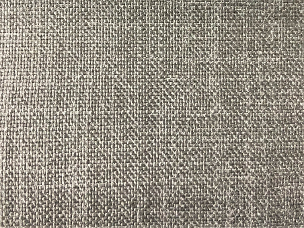 Mid Century Modern MCM Faux Linen Glazed Textured Taupe Steel Slate Stone Gray Grey Upholstery Drapery Fabric RMC-SMII