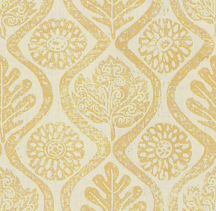 Lee Jofa Oakleaves Fabric / Yellow