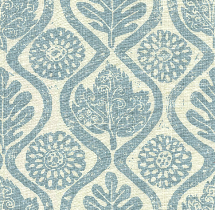 Lee Jofa Oakleaves Fabric / Blue