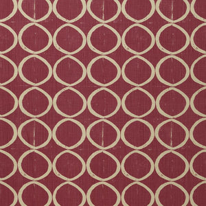 Lee Jofa Circles Fabric / Berry