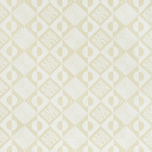 Lee Jofa Circles And Squares Fabric / Off White