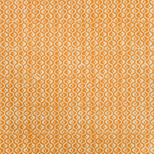 Lee Jofa Small Medallion Fabric / Tangerine