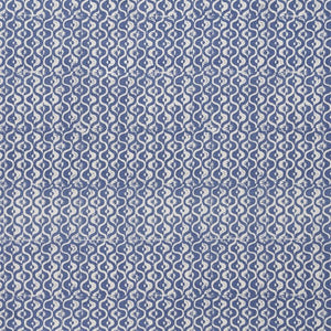 Lee Jofa Small Medallion Fabric / Azure