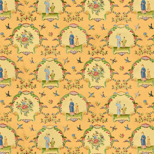 Brunschwig & Fils Ecole Chinoise Fabric / Jaune