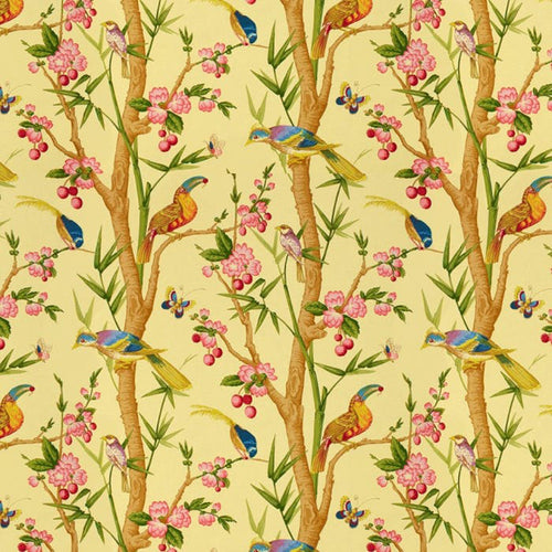 Brunschwig & Fils Toucans Fabric / Jaune