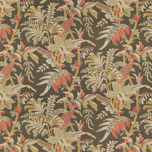 Brunschwig & Fils Seychelles Cotton Print Fabric / Taupe