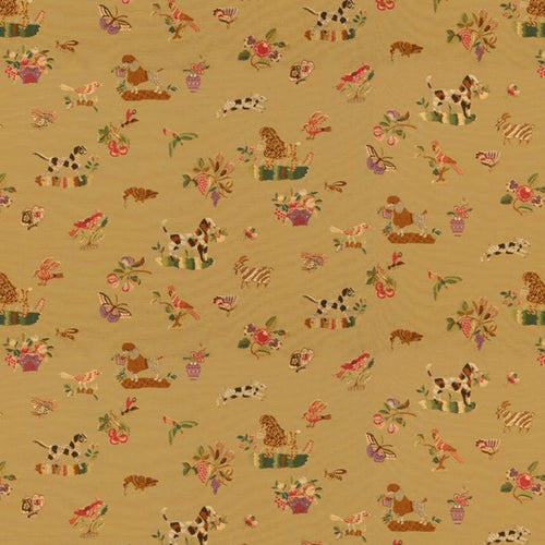 Brunschwig & Fils Animalitos Woven Tapestry Fabric / Camel
