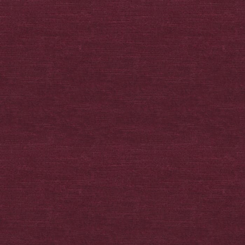 Brunschwig & Fils Thanon Linen Velvet Fabric / Burdeos