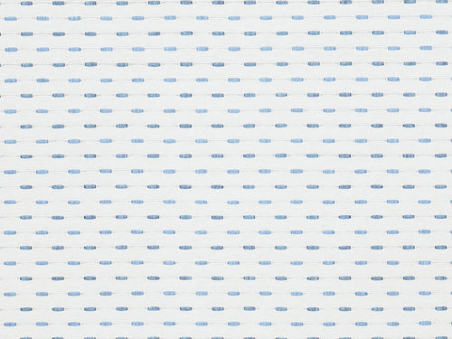 Cotton Ivory Aqua Denim Blue Geometric Abstract Drapery Fabric