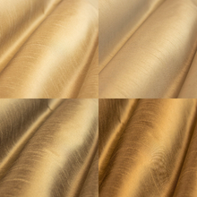 Load image into Gallery viewer, Faux Silk Champagne Beige Dark Beige Mustard Gold Drapery Fabric