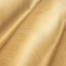 Load image into Gallery viewer, Faux Silk Champagne Beige Dark Beige Mustard Gold Drapery Fabric
