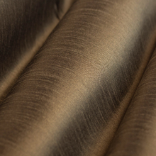 Load image into Gallery viewer, Faux Silk Charcoal Taupe Coffee Brown Espresso Brown Silver Gray Drapery Fabric