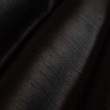 Load image into Gallery viewer, Faux Silk Washed Teal Black Drapery Fabric